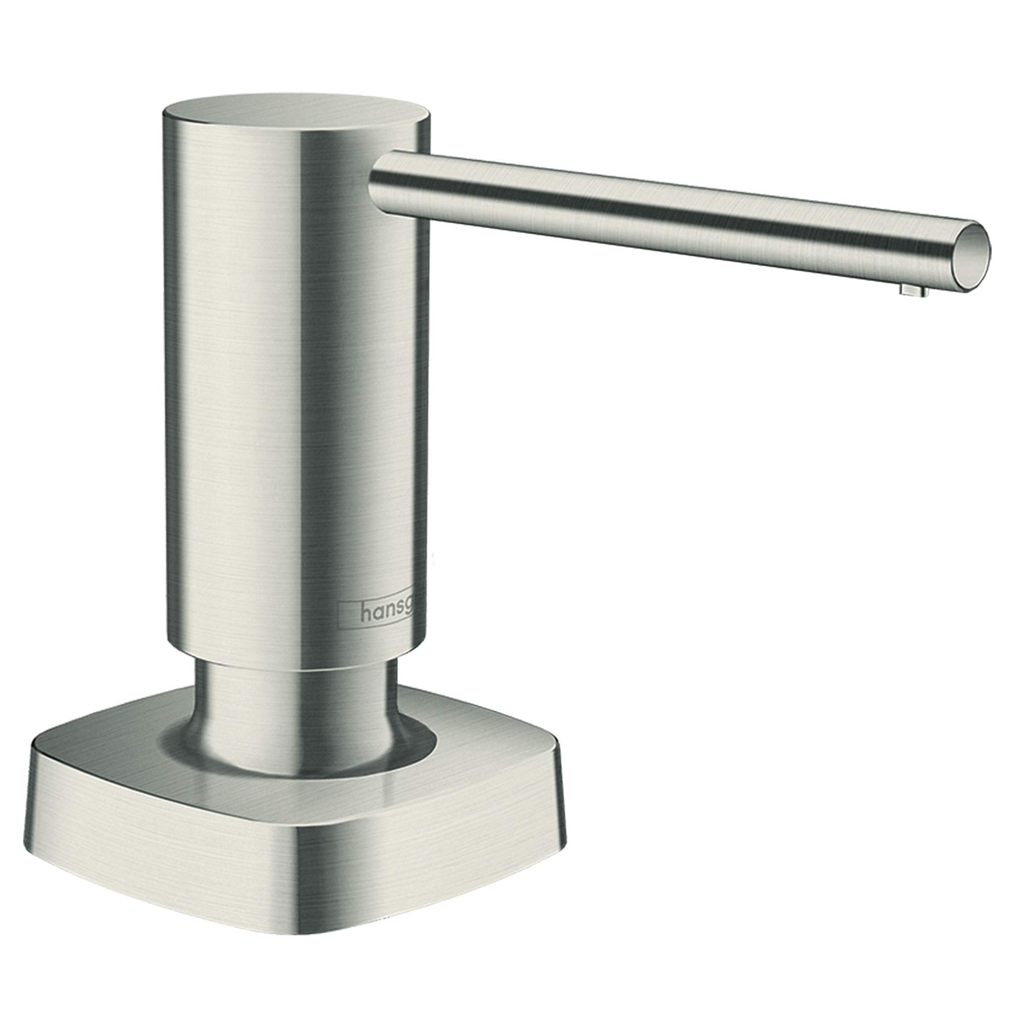 hansgrohe 40468800 A71 Soap Dispenser for Sink, Stainless Steel